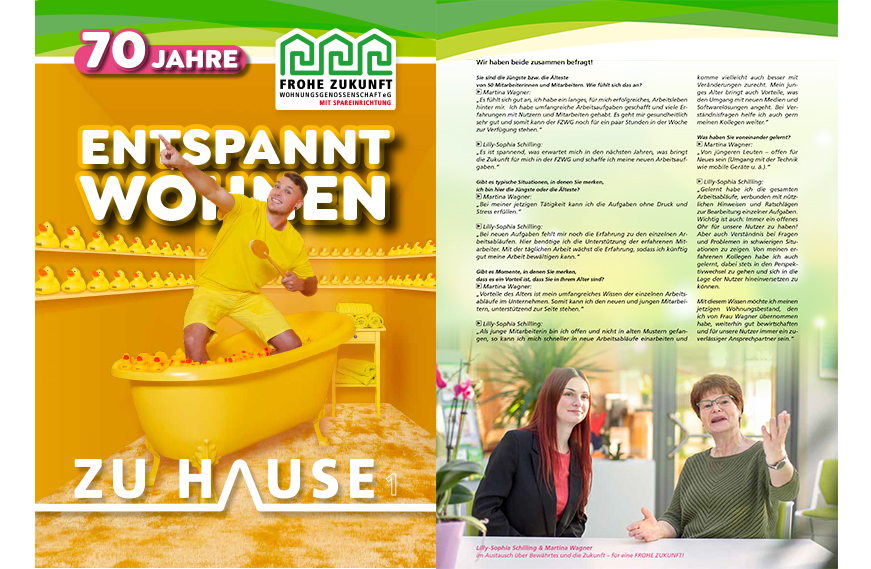 Ausschnitt aus dem Mitgliedermagazin ZU HAUSE